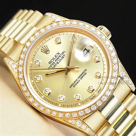 men's used diamond rolex watches.